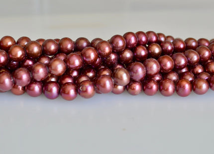 10 mm Cranberry Potato Freshwater Pearl Beads, Genuine Cultured Freshwater Pearls, Cranberry Red Freshwater Pearl Beads #531