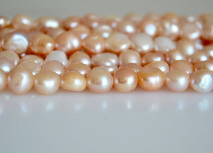 11-12 mm AAA Natural Pink Large Hole Freshwater Pearls 2.1 mm Hole, Natural Pink Nugget Pearl Genuine Natural Pink Nugget Beads #48