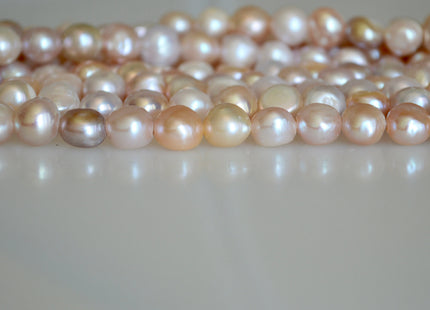 10-11mm Large Hole Multi Natural Color Nugget Shape Freshwater Pearl Beads 2mm Hole #871