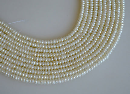 1x2mm 2x3mm AAAA Very rare Natural Tiny Freshwater Pearl Rondelle/Button Shape Genuine High Luster White Seed Pearl Beads #878