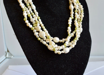 72 inches 6-12 mm Multi Color and Shape Freshwater Pearl Necklaces Long Pearl Necklace #845