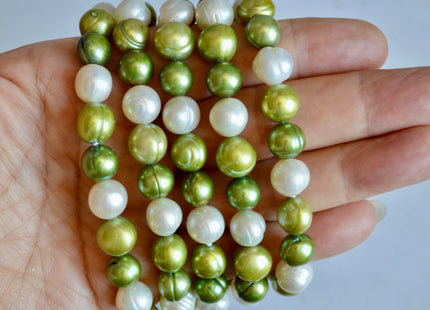 42 inches 9-10 mm Potato Shape Multi Color Freshwater Pearl Necklaces Long Pearl Necklace #847