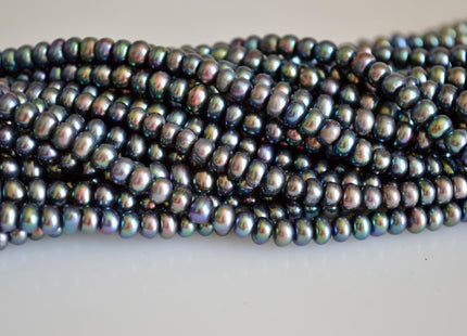 4x5-6mm & 5x6-7mm Button Rondelle Shape Freshwater Pearl Beads #865