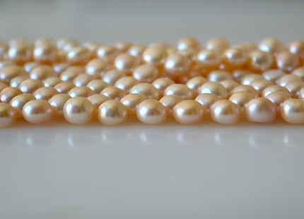 Natural Light Pink Round Button Freshwater Pearl Size 6.5-7 mm, Genuine Freshwater Pearl, Light pink Top Drilled Freshwater Pearls #38