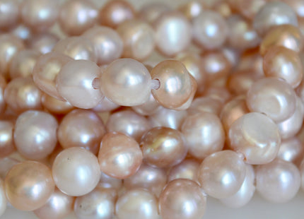 10-11mm Large Hole Multi Natural Color Nugget Shape Freshwater Pearl Beads 2mm Hole #871
