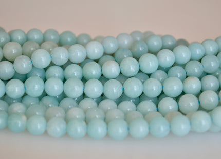 4mm 6mm 8mm 10mm AAA Smooth Round Amazonite Natural Blue Green Color Gemstone Beads 15 Inches Strand Genuine Quality Amazonite Beads #2140
