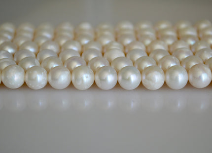 7.5-8.5 mm AA Natural White Potato Freshwater Pearl Beads, Genuine Cultured Pearls, White Natural Freshwater Pearl Beads #572