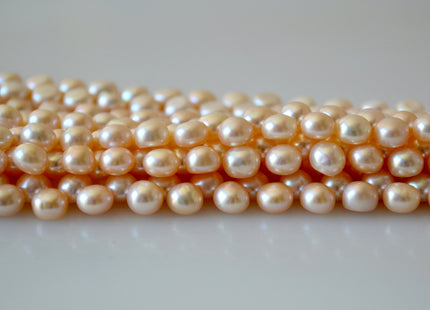 Natural Light Pink Round Button Freshwater Pearl Size 6.5-7 mm, Genuine Freshwater Pearl, Light pink Top Drilled Freshwater Pearls #38