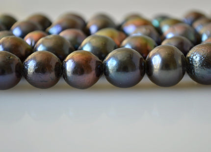 10 -13 mm Large Hole Graduated Baroque Pearl Peacock, Natural Large Baroque Pearls, Genuine Freshwater Pearls #117