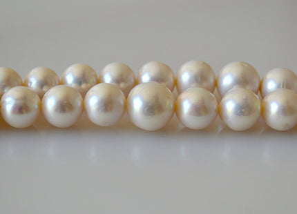 12-16 mm AA Jumbo Natural White Potato Freshwater Pearl Beads Genuine Natural Quality Pearls Lustrous White Freshwater Pearls #199