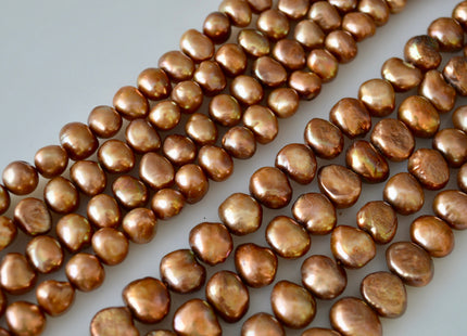 9-10mm and 10-12mm Nugget Shape Dark Brown Color Freshwater Pearl Beads #918
