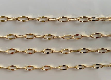16 Inches 14K Gold Chain With LobsterClasp, Solid 14K Gold Chain Necklace ELong DC Link #1005