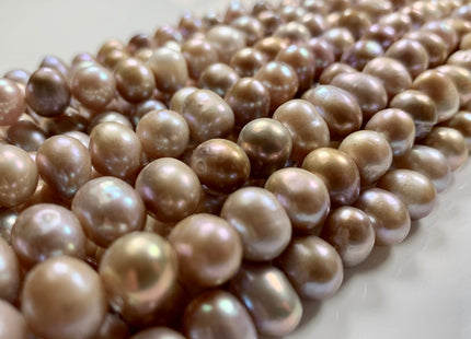 9-10 mm Natural Seaweed Mauve Pink Color Potato Freshwater Pearl Beads, Genuine Feshwater Pearls, Natural Color Irregular Potato Shape #1056