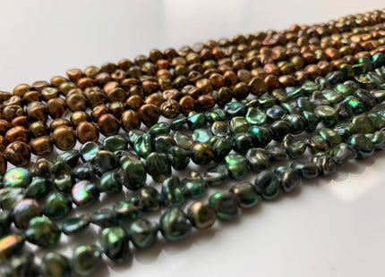 5-6 mm Bronze OR Green Color Keishi Freshwater Pearl Beads Genuine Keishi Nugget Freshwater Pearls #1234