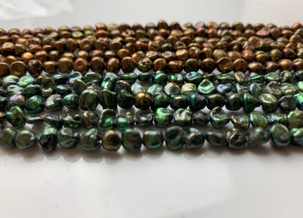 5-6 mm Bronze OR Green Color Keishi Freshwater Pearl Beads Genuine Keishi Nugget Freshwater Pearls #1234