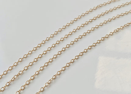 18 Inches 14K Genuine Gold Chain With Spring Clasp, Solid 14K Gold Chain Necklace, Fillgree 040 Chain #1020