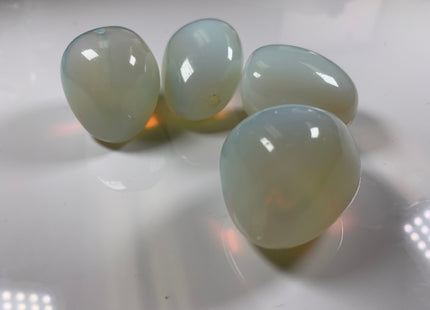 30x40 mm Natural Color Smooth Nugget Gemstone Rose Quartz / Amethyst / Opalite Natural Color Chunky Gemstone large Hole 2.0 mm Beads #2207