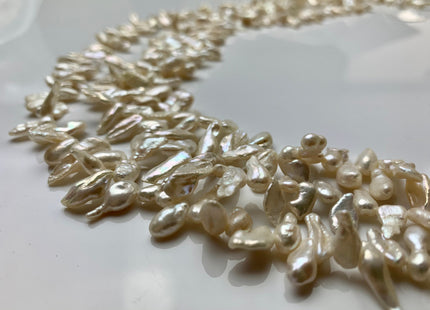 5x11-13 mm OR 8x15-18 mm Natural White Keishi Freshwater Pearls Top Drilled Keishi Pearls Rare Dancing Freshwater Keishi Pearls #1197