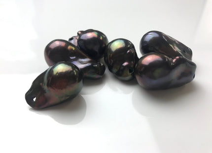 17x25-30 mm Jumbo Baroque Freshwater Pearl Peacock Pendant Tear Drop Shape Baroque Pendant Drop Peacock Baroque Single Pearl Pendant #1265