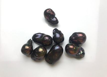 17x25-30 mm Jumbo Baroque Freshwater Pearl Peacock Pendant Tear Drop Shape Baroque Pendant Drop Peacock Baroque Single Pearl Pendant #1265