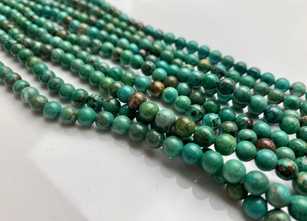 WHOLESALE 6 mm 8 mm Smooth Round Stabilized Turquoise Natural Color Gemstone Loose Beads #2215