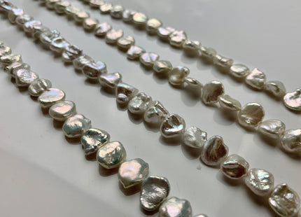 10-11 mm Gray Color Freshwater Flat Keishi Pearl, Genuine HighLuster Keishi Freshwater Pearl Limited Edition #1283