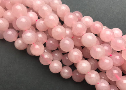 WHOLESALE AAA TOP Quality 8mm 12 mm Smooth Round Rose Quartz Beads October Birthstone Natural Rose Quartz Gemstone Beads #2205