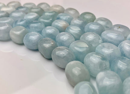 10x15 mm Natural Color Aquamarine Smooth Nugget Shape Natural Aquamarine Gemstone Limited Edition #2241