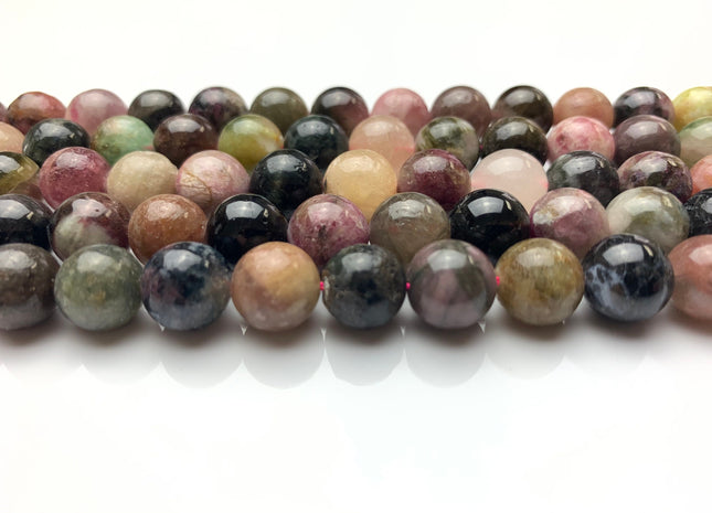 WHOLESALE 4mm 6mm 8mm 10mm AAA Smooth Round Watermelon Tourmaline Gemstone Beads High Quality Turmaline Beads. #2253