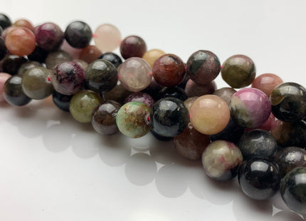 WHOLESALE 4mm 6mm 8mm 10mm AAA Smooth Round Watermelon Tourmaline Gemstone Beads High Quality Turmaline Beads. #2253