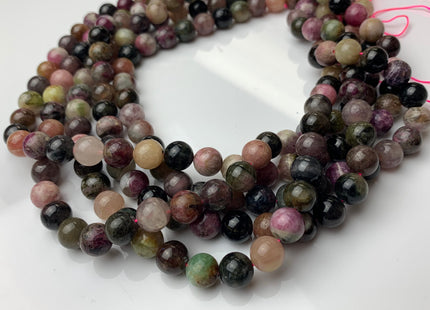 WHOLESALE 4mm 6mm 8mm 10mm AAA Smooth Round Watermelon Tourmaline Gemstone Beads High Quality Turmaline Beads. #2253