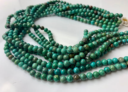 WHOLESALE 6 mm 8 mm Smooth Round Stabilized Turquoise Natural Color Gemstone Loose Beads #2215