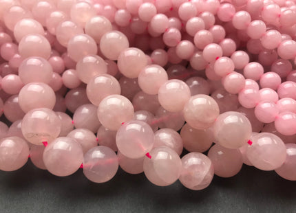 WHOLESALE AAA TOP Quality 8mm 12 mm Smooth Round Rose Quartz Beads October Birthstone Natural Rose Quartz Gemstone Beads #2205