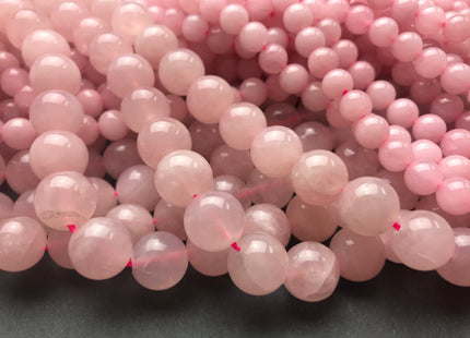 WHOLESALE AAA TOP Quality 8mm 12 mm Smooth Round Rose Quartz Beads October Birthstone Natural Rose Quartz Gemstone Beads #2205