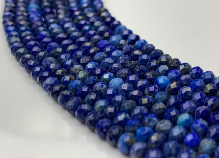3x4 mm 3x4.5mm AA Faceted Rondelle Natural Lapis Gemstone Beads Natural Blue Color Quality Faceted Rondelle Shape #2264