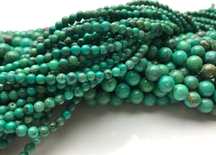WHOLESALE 6 mm 8 mm Smooth Round Stabilized Turquoise Natural Color Gemstone Loose Beads #2215