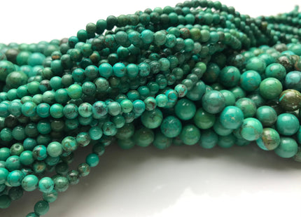 WHOLESALE 6 mm 8 mm Smooth Round Stabilized Turquoise Natural Color Gemstone Loose Beads #2215