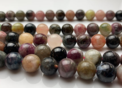 WHOLESALE 4mm 6mm 8mm 10mm AAA Smooth Round Watermelon Tourmaline Gemstone Beads High Quality Turmaline Beads. #2253