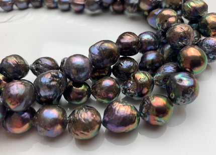 11-15 mm AAA Peacock Baroque Freshwater Pearl Beads Peacock Cultured Baroque Edison Pearls Rare Peacock Baroque Freshwater Pearls #309