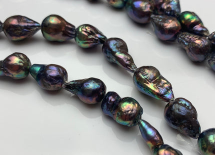 11-15 mm AAA Peacock Baroque Freshwater Pearl Beads Peacock Cultured Baroque Edison Pearls Rare Peacock Baroque Freshwater Pearls #309