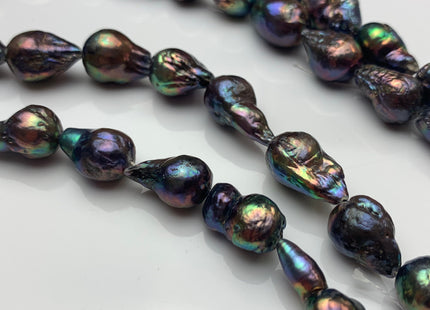 11-15 mm AAA Peacock Baroque Freshwater Pearl Beads Peacock Cultured Baroque Edison Pearls Rare Peacock Baroque Freshwater Pearls #309