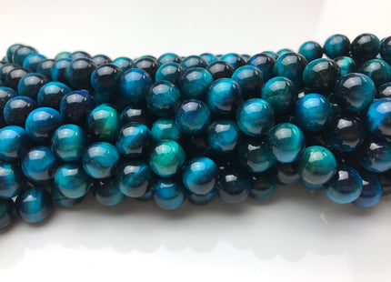 WHOLESALE 4mm 6mm 8mm 10mm AAA Smooth Round Blue Tiger Eye Gemstone Beads Top Quality Tiger Eye Loose Beads #2248