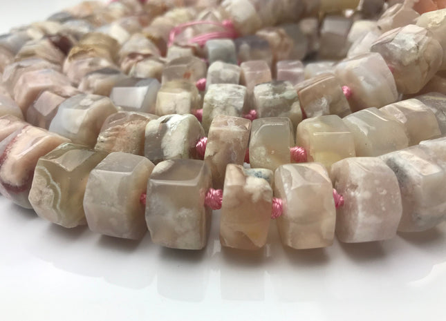 WHOLESALE 8x12 mm AAA Natural Cherry Blossom Gemstone Beads Faceted Rondelle Shape Limited Edition Sakura Gemstone #2246
