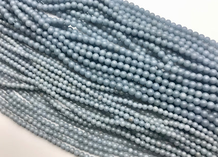 WHOLESALE 4mm 6mm Natural Blue Angelite Smooth Round Quality Gemstones Beads #2269