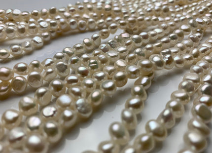 WHOLESALE 6-7 mm AAA Freshwater Pearl Nugget Freshwater Pearl Beads Genuine Natural White High Luster Pearls #1351