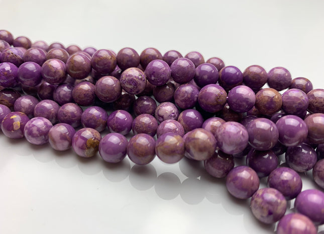 WHOLESALE 6mm 8mm 10mm AAA Natural Smooth Round Phosphosiderite Gemstone Beads Natural Color Genuine Phosphosiderite Beads #2268
