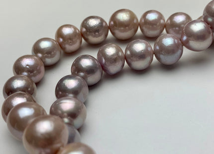 12-14mm AAA Limited Edition Natural Mauve Pink Graduated Baroque/Edison Freshwater Pearl High Luster Genuine Baroque Freshwater Pearl #1054