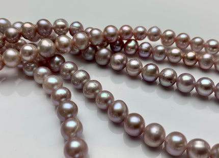 6.5-7 mm AA Natural Light Pink/Peach Pink/Mauve Pink Potato Freshwater Pearls Genuine High Luster Natural Pink Color Freshwater Pearls #1385