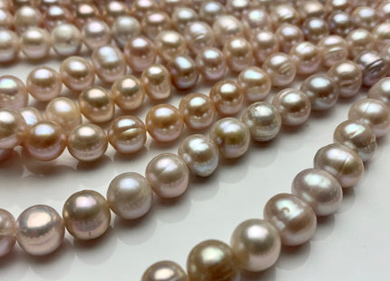 8.5-9 mm Natural Pink Potato Freshwater Pearl Beads Genuine Natural Pink Freshwater Potato Pearl Beads #1386