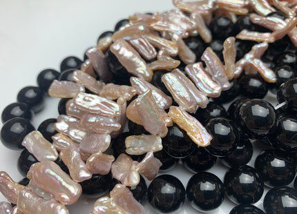 6-7 x 18-26 mm AA Top Drilled Natural Pink Biwa/Stick Freshwater Pearl Beads Natural Pink High LusterTop Drilled Biwa Pearl #599